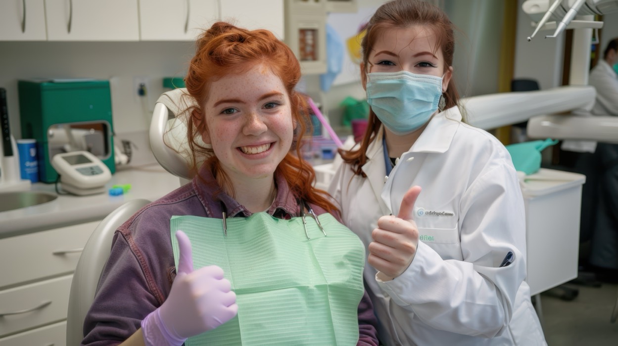 A dental treatment moment